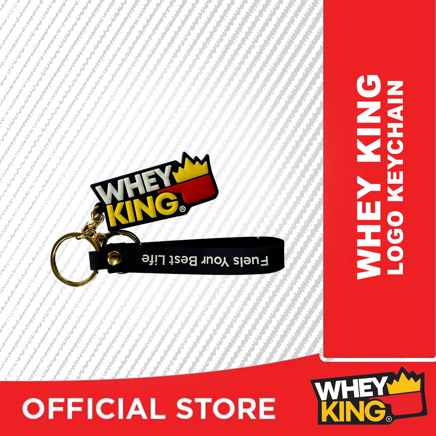 Whey King Logo Keychain