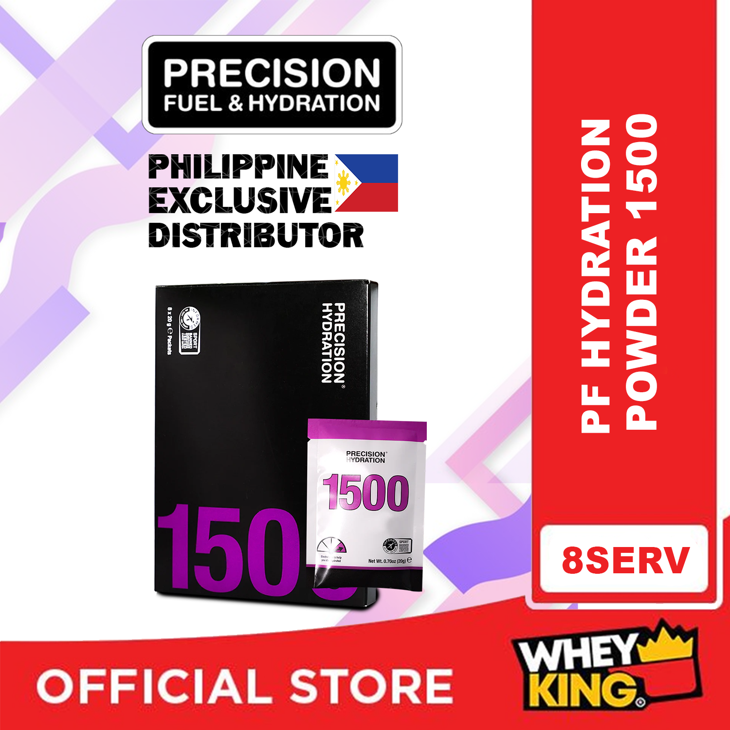 Precision Fuel & Hydration PF Hydration Powder 1500 - 8 Servings per Box