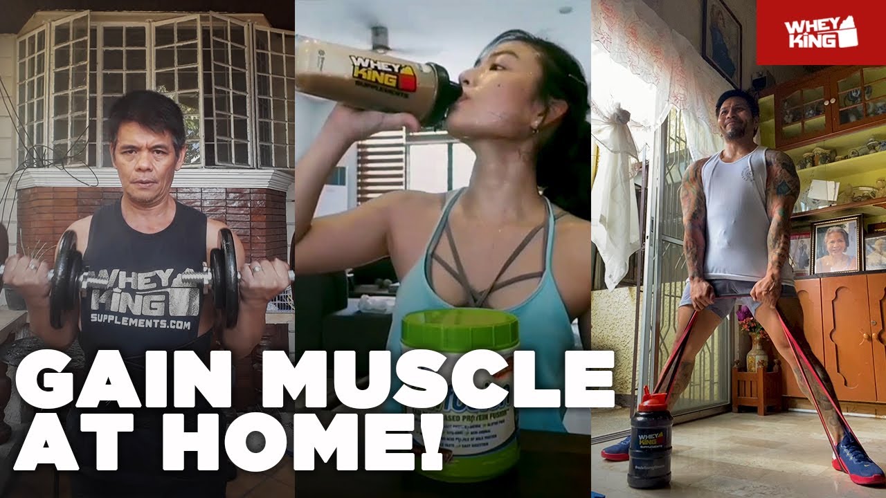 5 TIPS TO GAIN MUSCLE AT HOME! | Fitness Tips