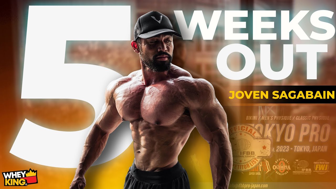 5 weeks out! IFBB TOKYO PRO! Chest workout + Cheat meal! Ft. FIRST IFBB PRO Joven Sagabain.