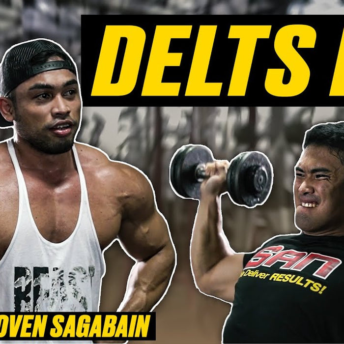 DELTS DAY WITH IFBB PRO JOVEN SAGABAIN! + Bonus workout tips!