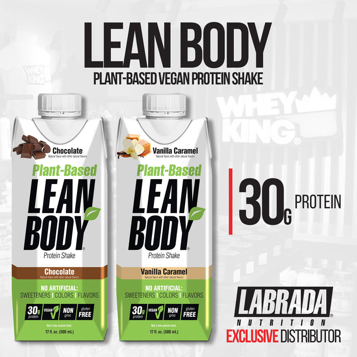 Labrada Nutrition Lean Body Ready-to-Drink Plant Based Vegan Protein Shake