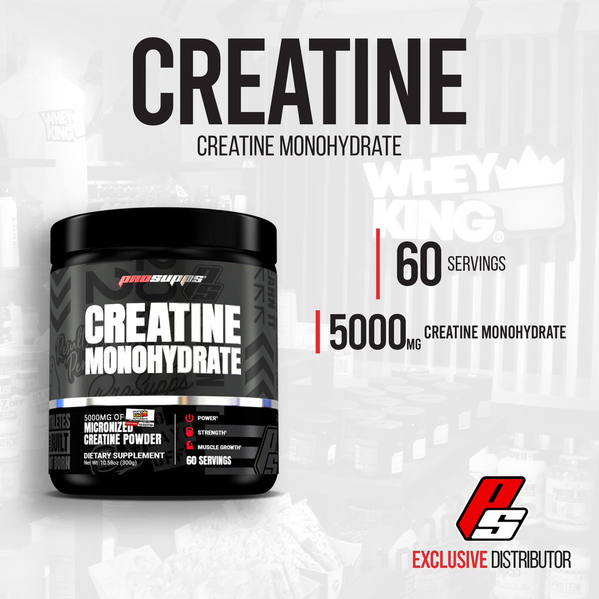 ProSupps Creatine Monohydrate - 300g — Whey King Supplements