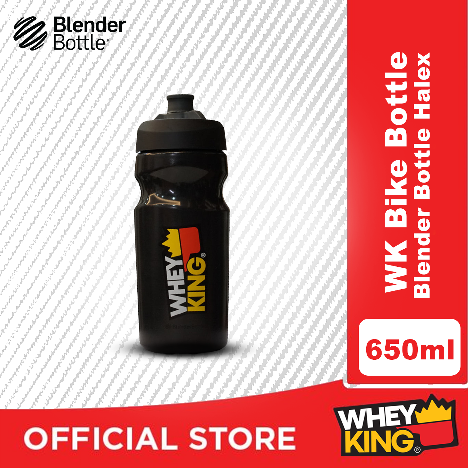 Whey King Bike Bottle Blender Bottle Halex - 650ML