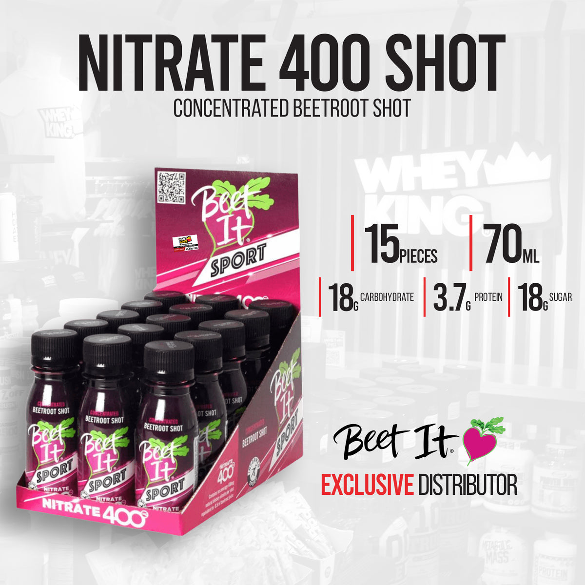 CLEARANCE SALES Beet It Nitrate 400 Shot (Box) EXP