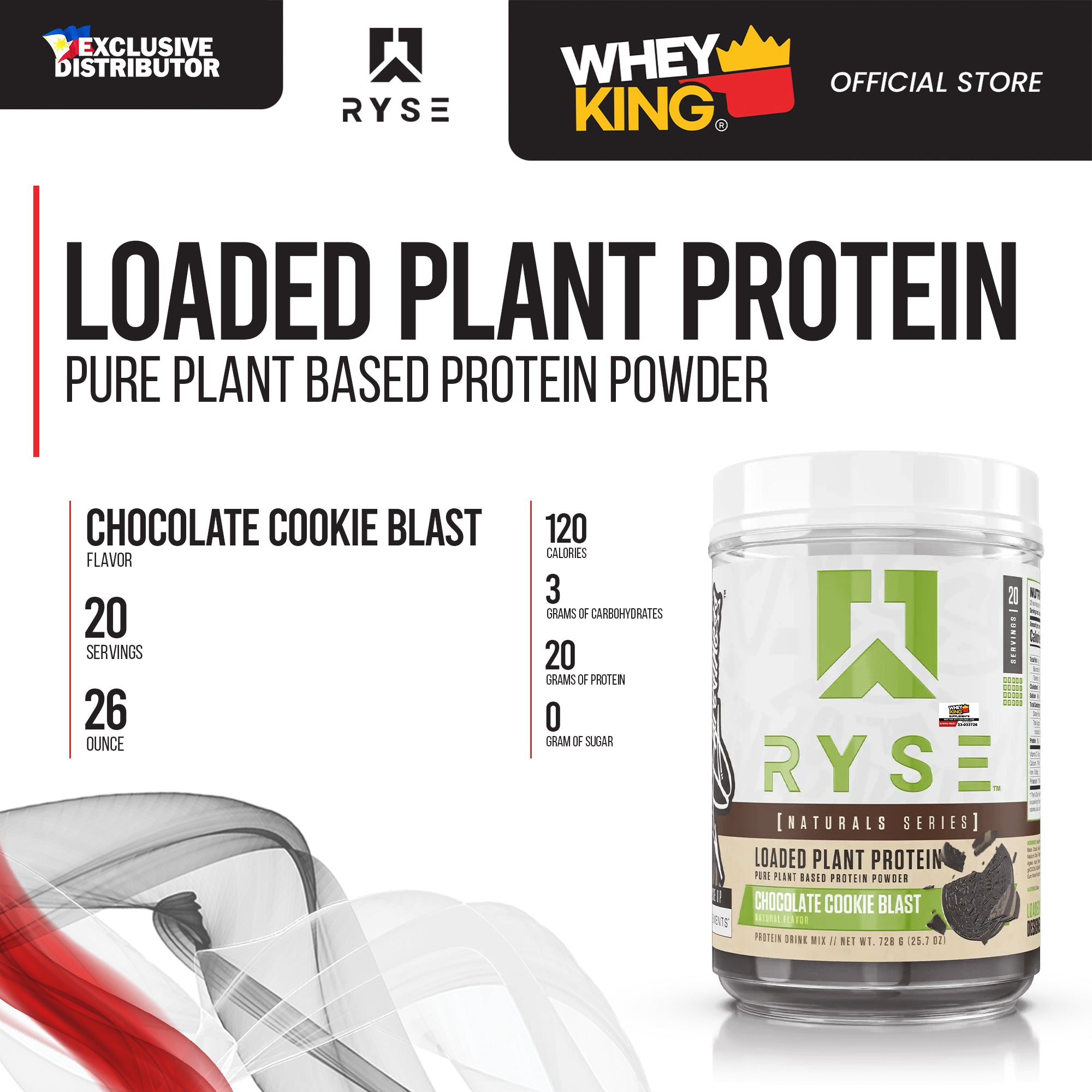RYSE Loaded Plant Protein I 20 Servings — Whey King Supplements