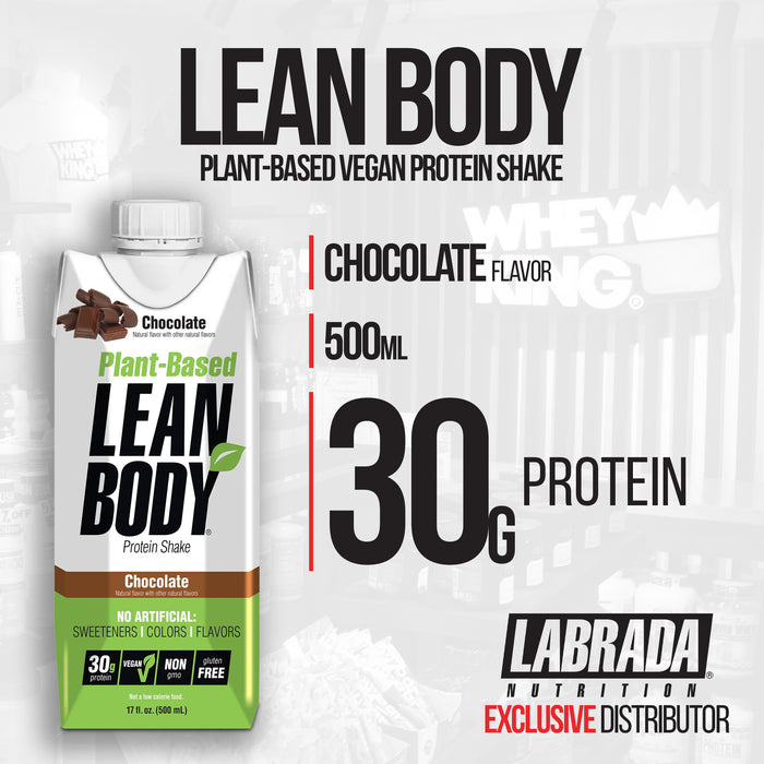 Labrada Nutrition Lean Body Ready-to-Drink Plant Based Vegan Protein Shake