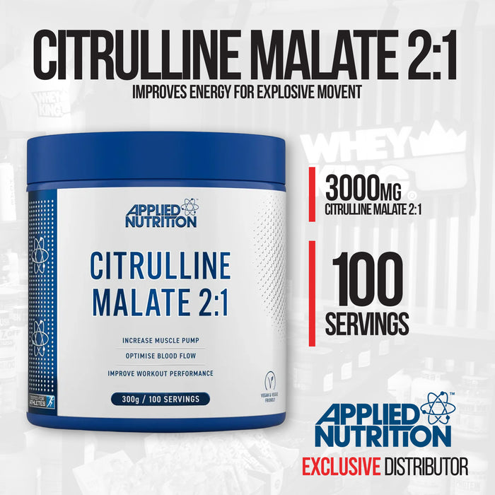 Applied Nutrition Citrulline Malate 300g - Premium Performance Amino Acid Combo