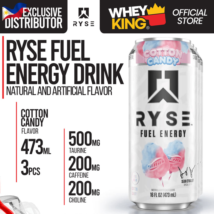RYSE Fuel Energy Drink RTD - Pre-Workout - 3pcs