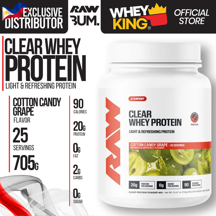 Raw Clear Whey Isolate Protein 25 servings