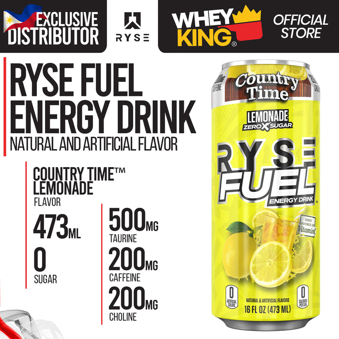 RYSE Fuel Energy Drink RTD - Pre-Workout - 3pcs