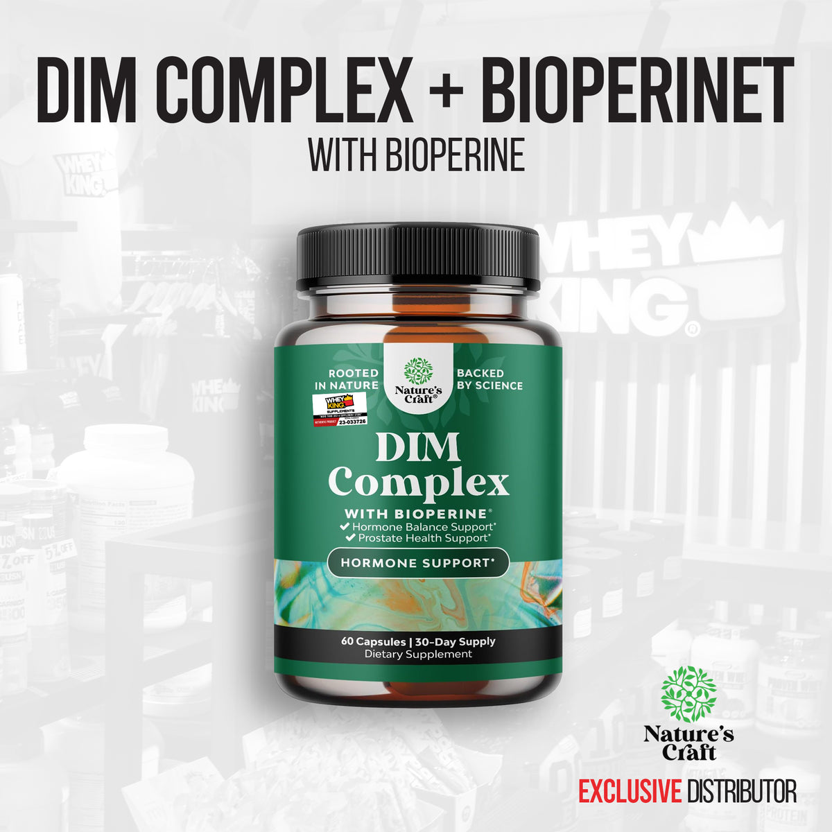 Natures Craft Dim Complex With Bioperine - 60 Capsules — Whey King ...