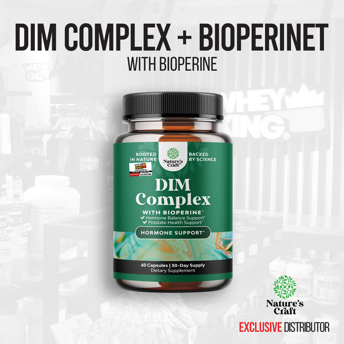 Natures Craft Dim Complex With Bioperine - 60 Capsules — Whey King ...