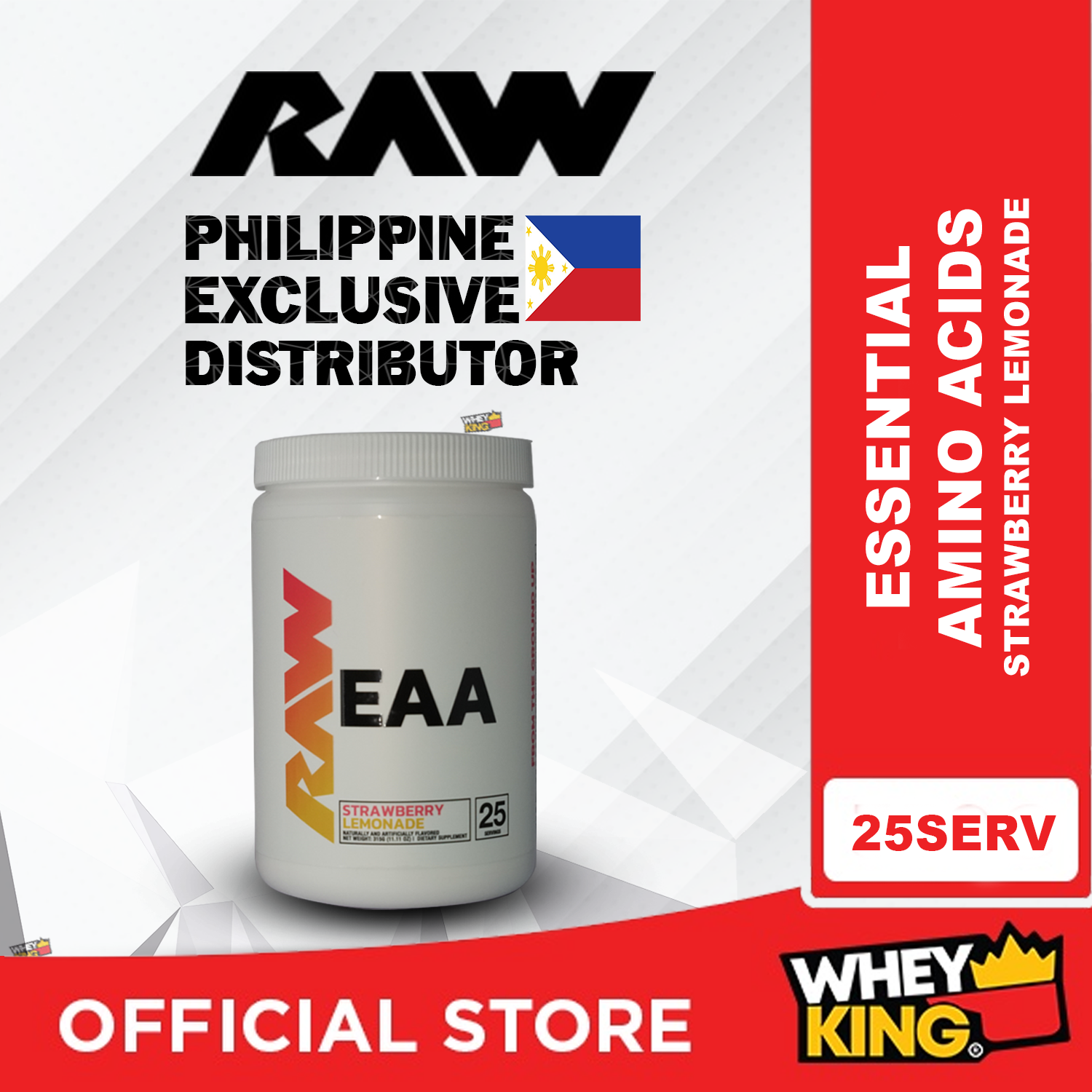 RAW Nutrition EAA - Essential Amino Acids + Bcaa Powder 25 servings