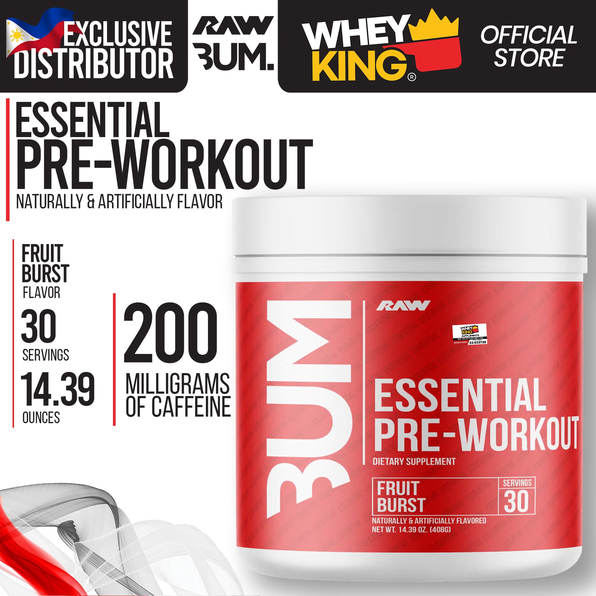 RAW Nutrition | CBUM - Essential Pre-Workout — Whey King Supplements