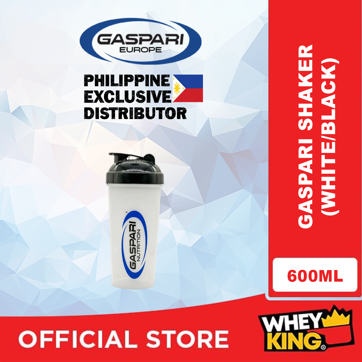 Gaspari Shaker - 600ml — Whey King Supplements