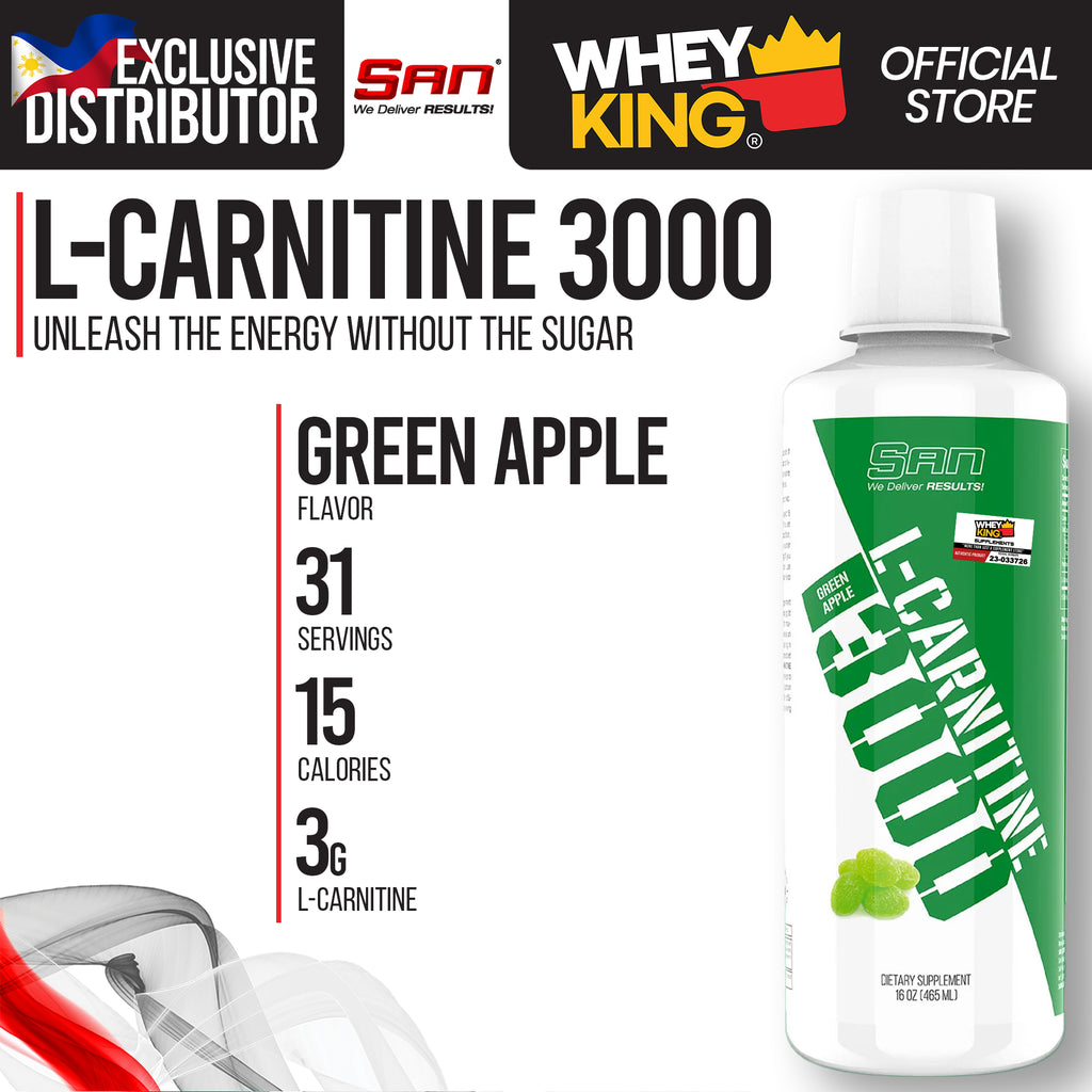 whey l carnitine San Nutrition L-Carnitine 3000 — Whey King Supplements