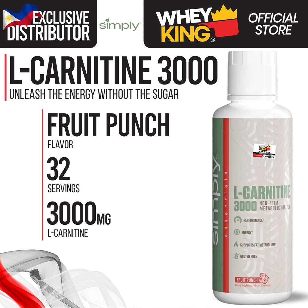 Simply L-Carnitine 3000 Whey King Supplements Simply L-Carnitine 3000 Whey King Supplements