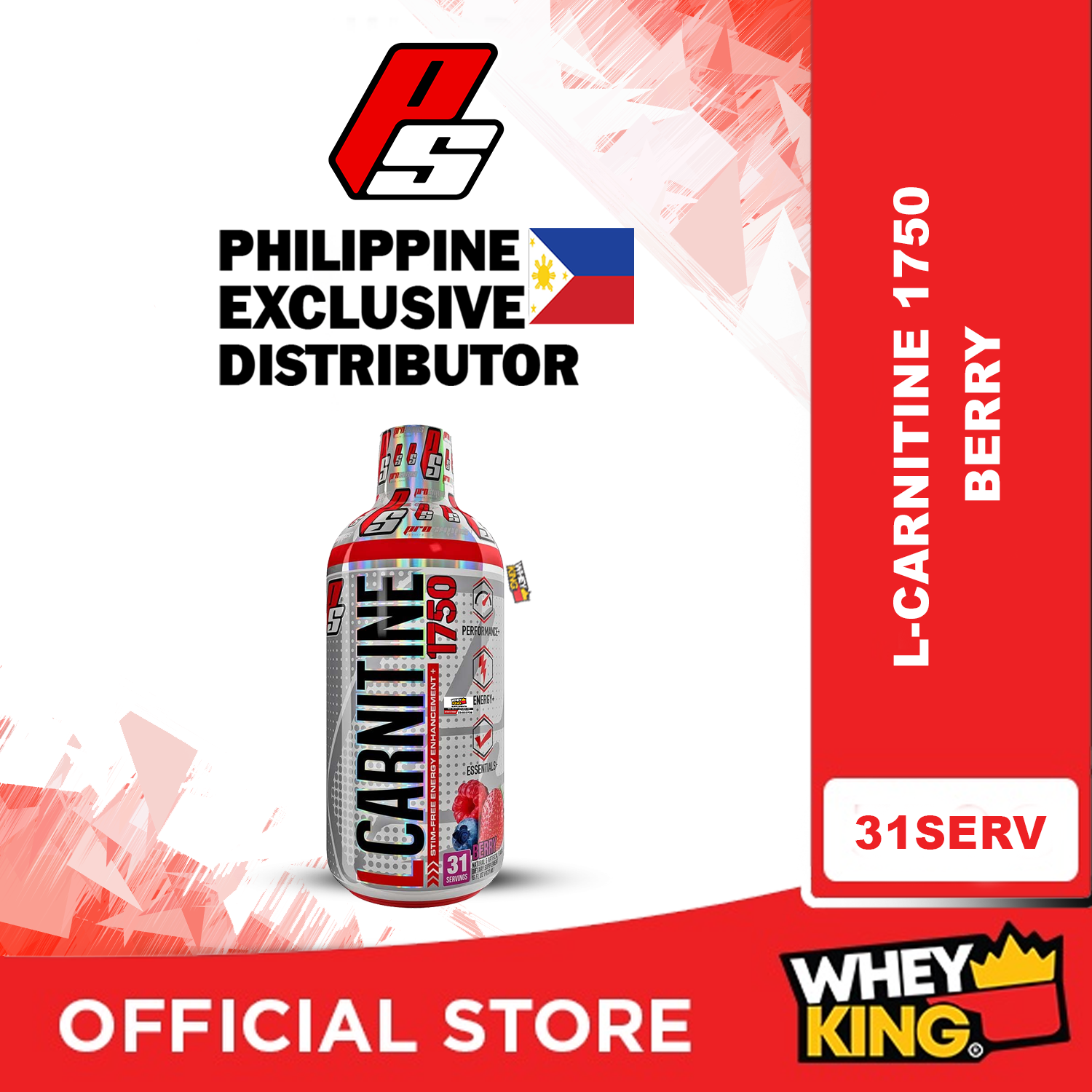 [Clearance Expiry April 2024] ProSupps L-Carnitine Liquid 1750 Weight Loss Metabolic - 31 Servings