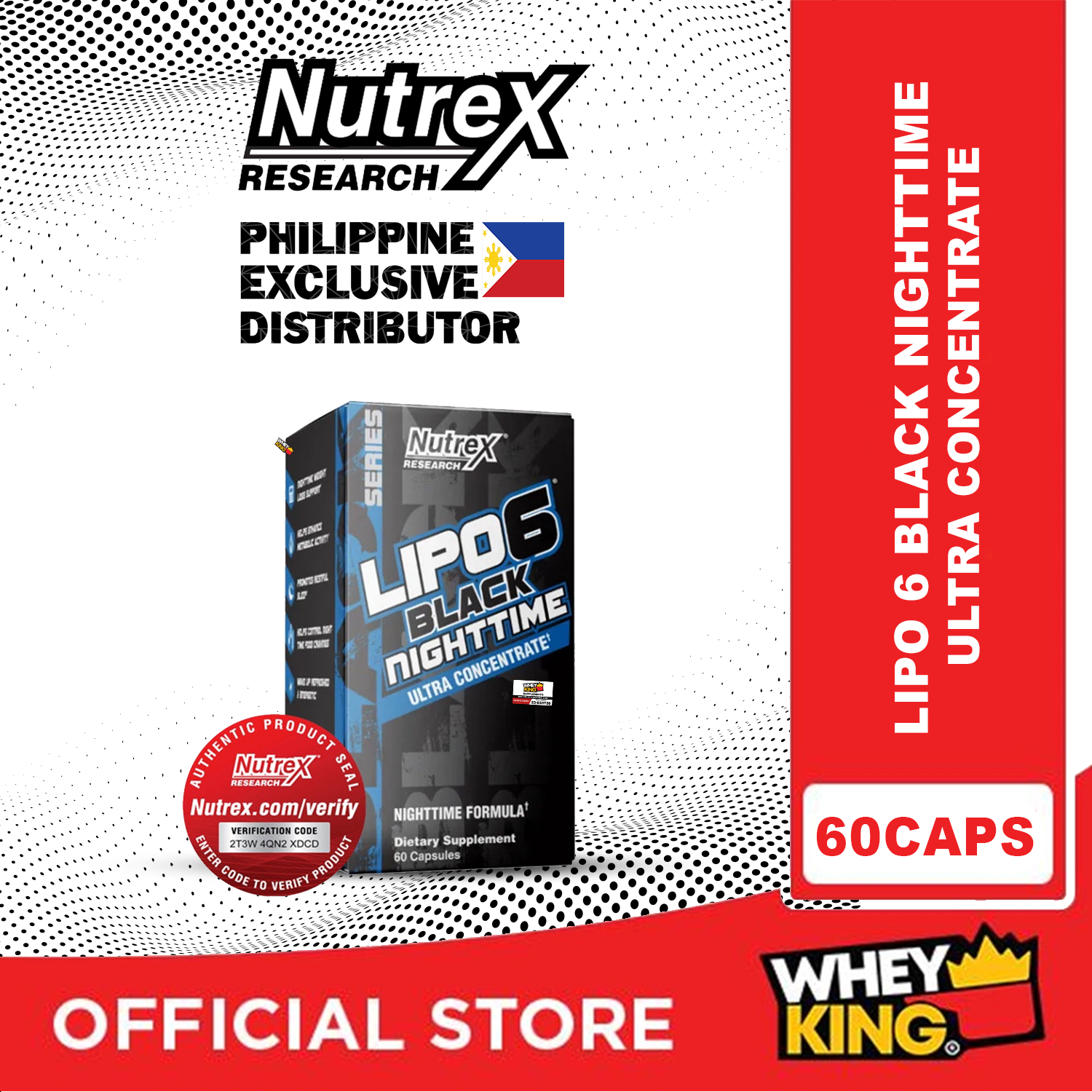 Nutrex Lipo 6 Nighttime Ultra Concentrate Capsules