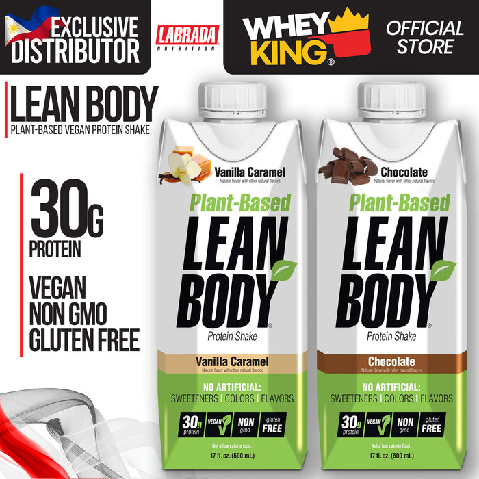Labrada Nutrition Lean Body Ready-to-Drink Plant Based Vegan Protein Shake