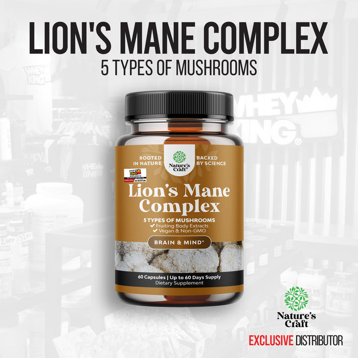 Natures Craft Lion's Mane Complex - 60 Capsules