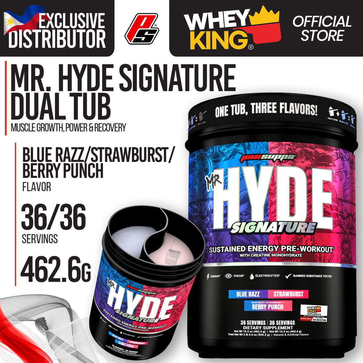 Prosupps Mr. Hyde Signature Dual Tub — Whey King Supplements