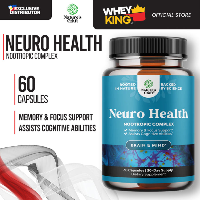 Natures Craft Neuro Health Brain and Focus Formula - 60 Capsules