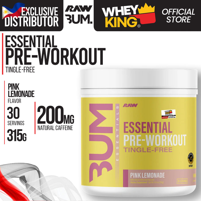 Raw Cbum Essential Pre-workout Tingle-Free