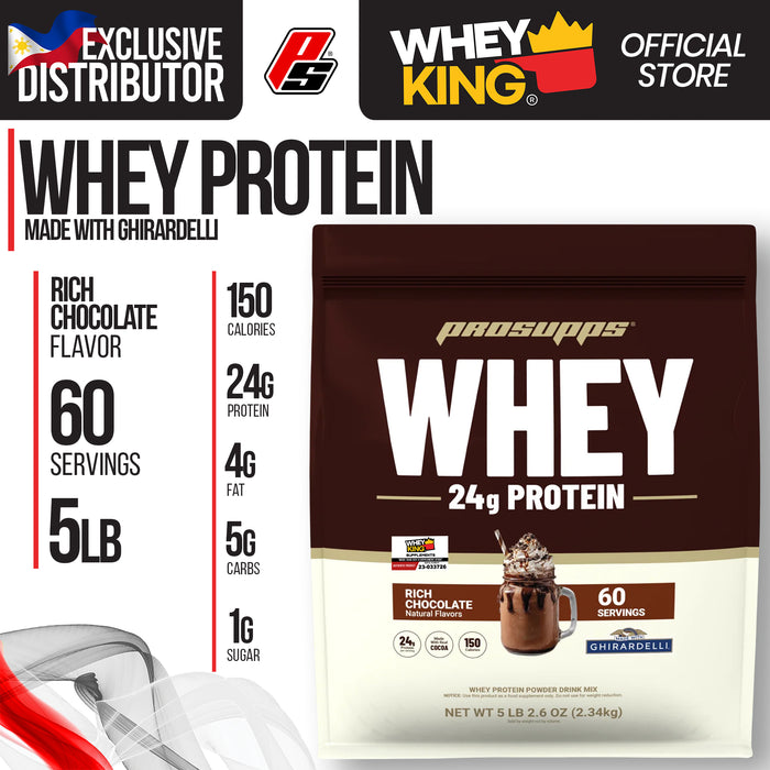 ProSupps Whey Protein Made With Ghirardelli 60 Servings