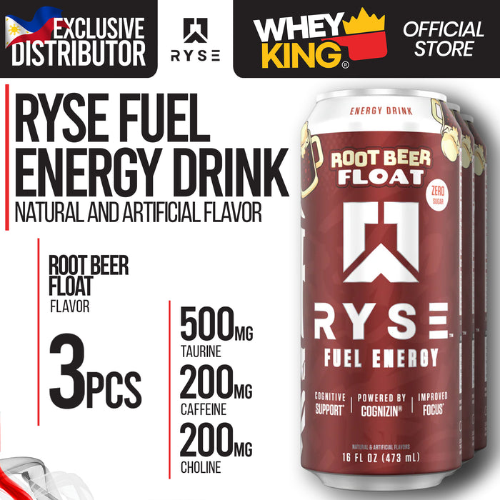 RYSE Fuel Energy Drink RTD - Pre-Workout - 3pcs