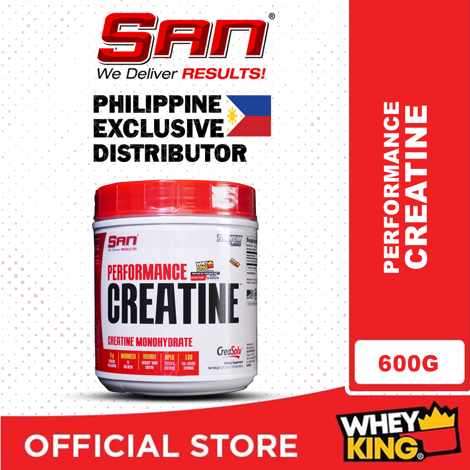 SAN Performance Creatine 600g