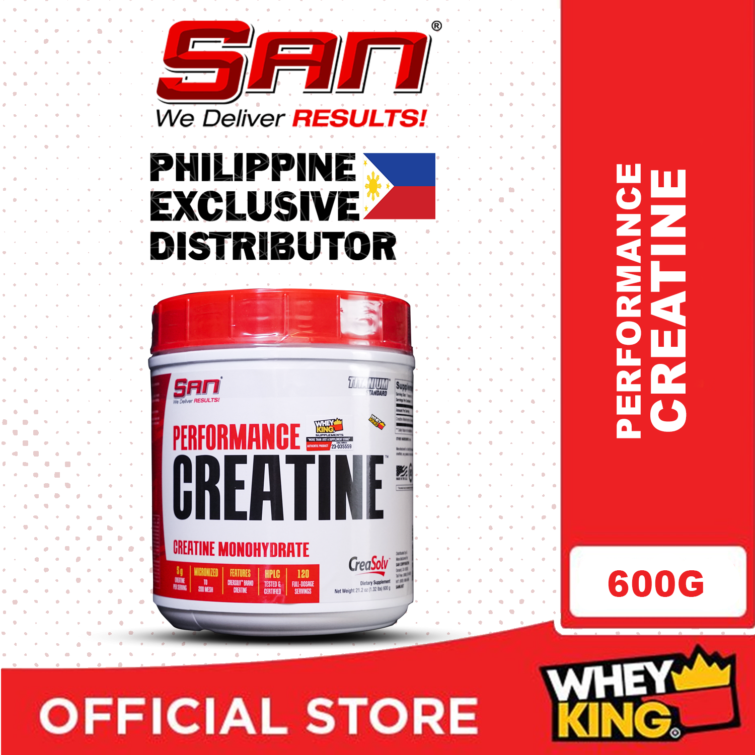 SAN Performance Creatine - 600g