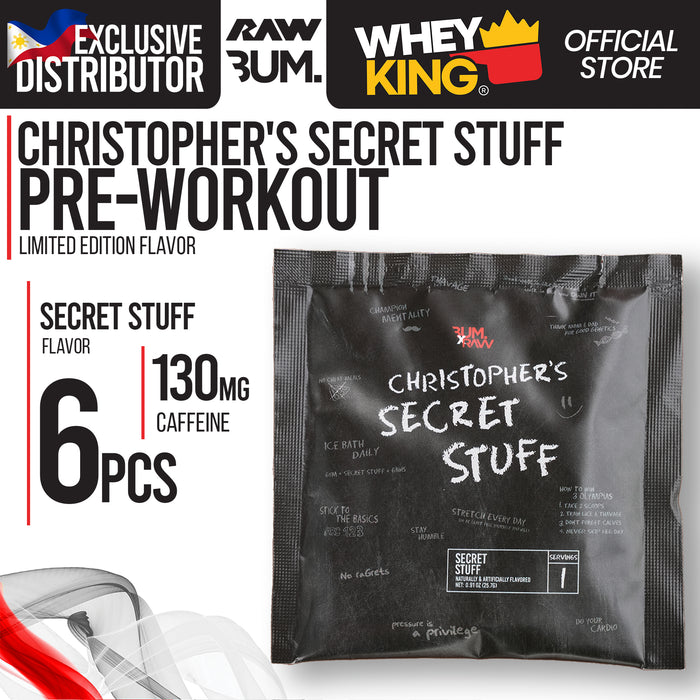 Raw Cbum Christopher's Secret Stuff Pre Workout Sachet
