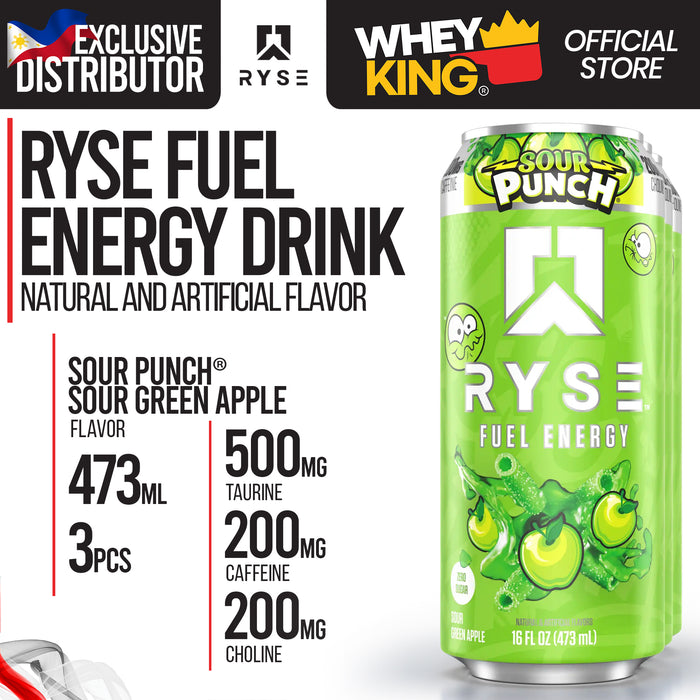 RYSE Fuel Energy Drink RTD - Pre-Workout - 3pcs