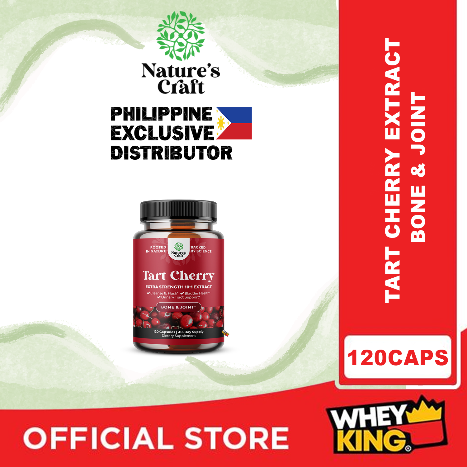Natures Craft Tart Cherry 120 Capsules — Whey King Supplements