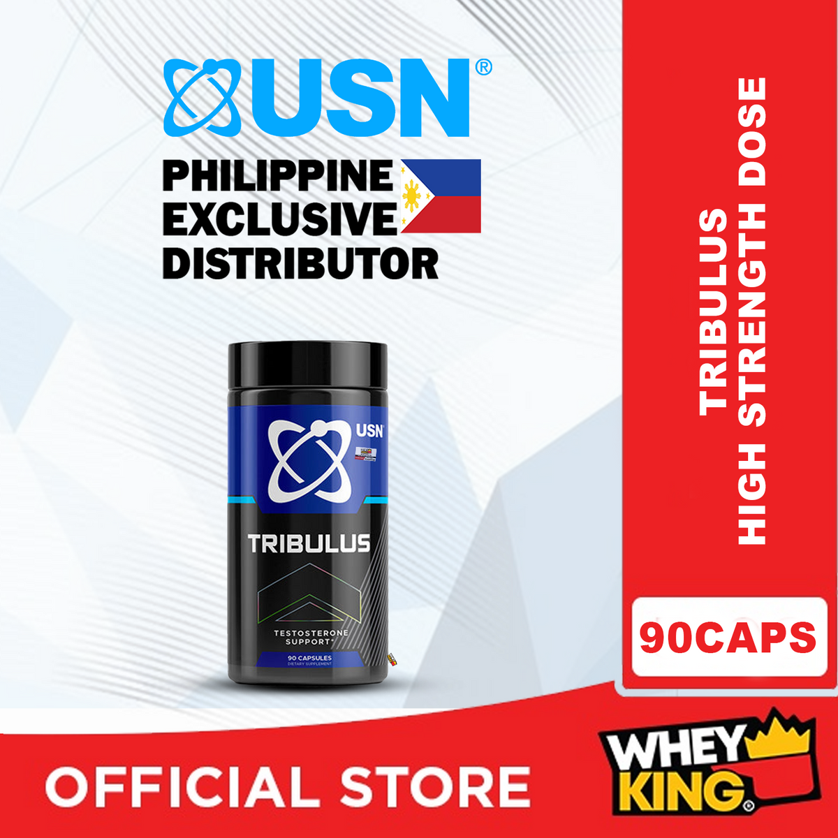 USN Tribulus Testosterone Support 1500mg 90 capsules — Whey King