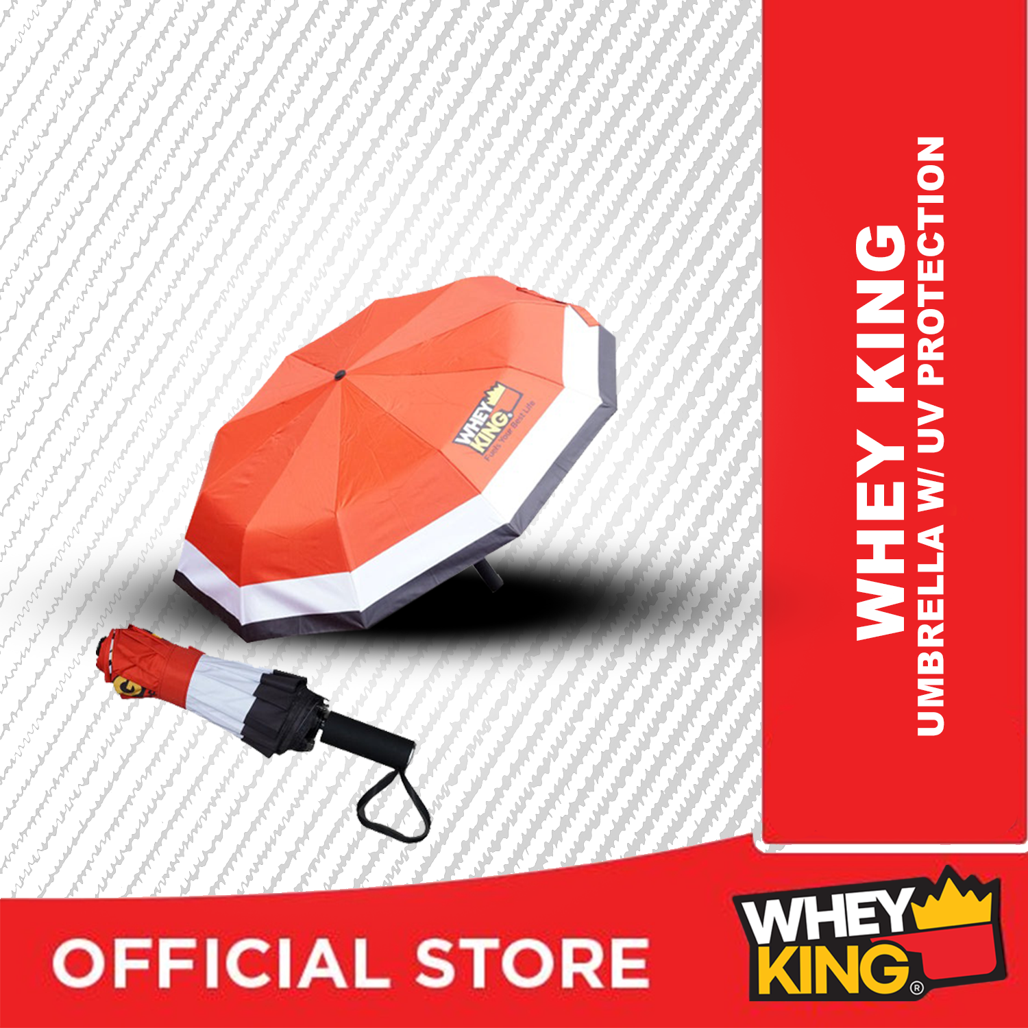 Whey King Compact Umbrella With UV Protection