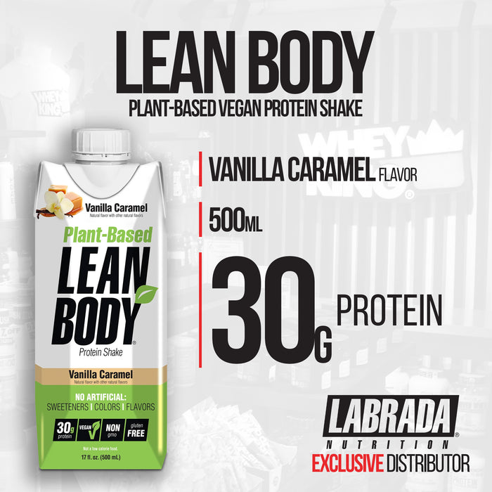 Labrada Nutrition Lean Body Ready-to-Drink Plant Based Vegan Protein Shake