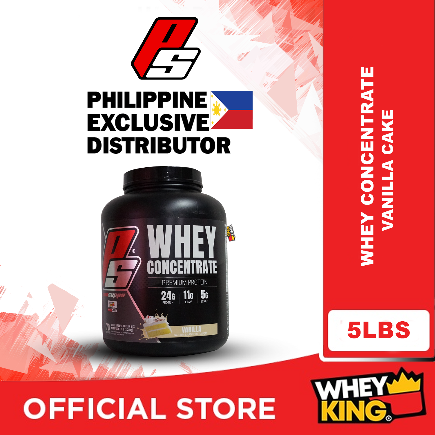 ProSupps PS Whey Concentrate - 5lbs