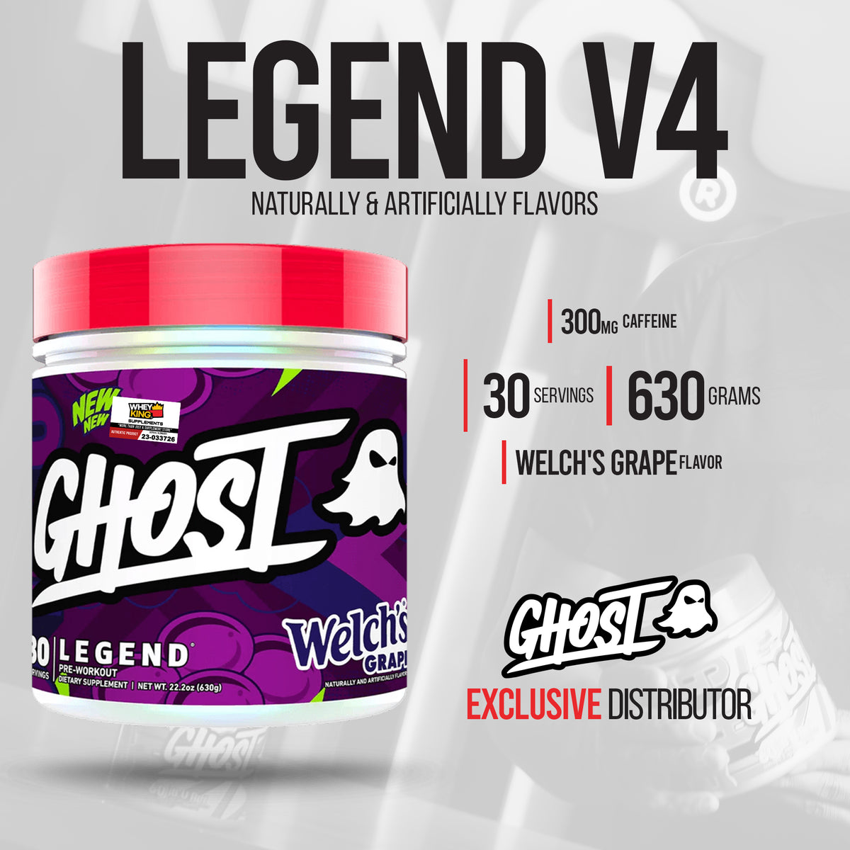 GHOST LEGEND V4 Pre-Workout - Orange Cream 30 Servings