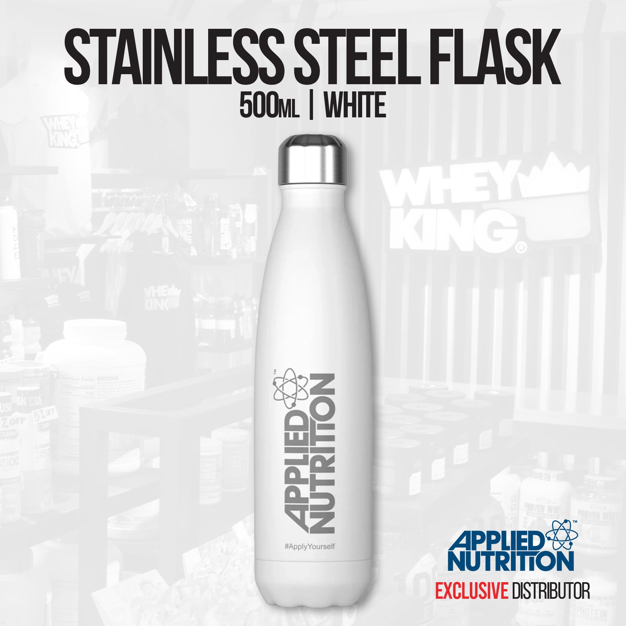 Applied Nutrition  Stainless Steel Flask - 500ml