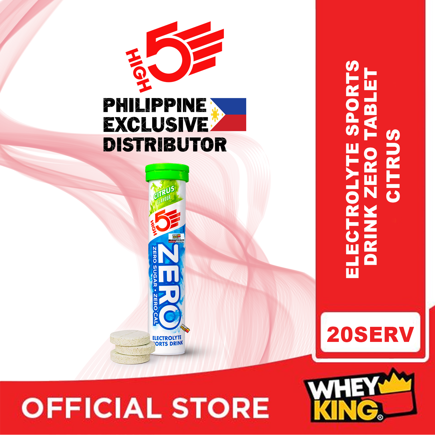 High5 Electrolyte Hydration Sports Drink ZERO Tablet