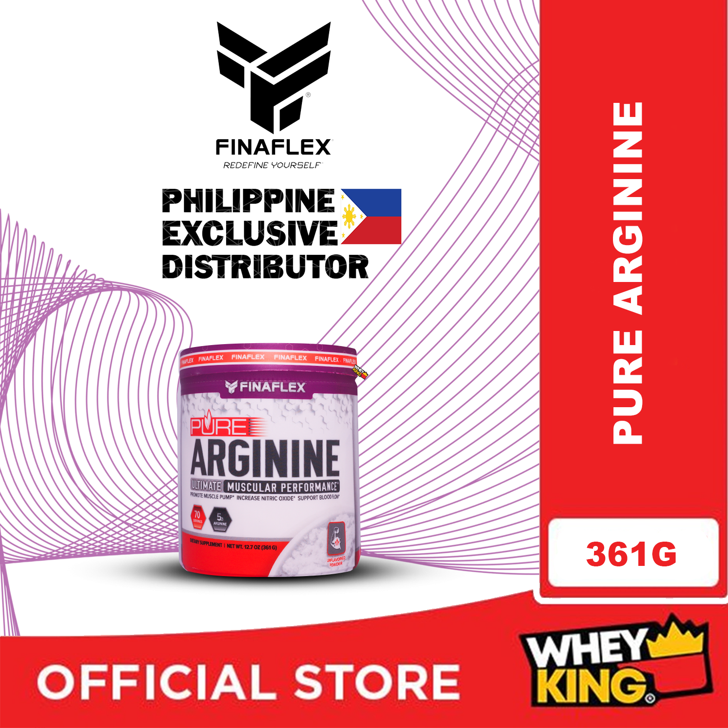 Finaflex Pure Arginine Ultimate Muscular Performance - 361g