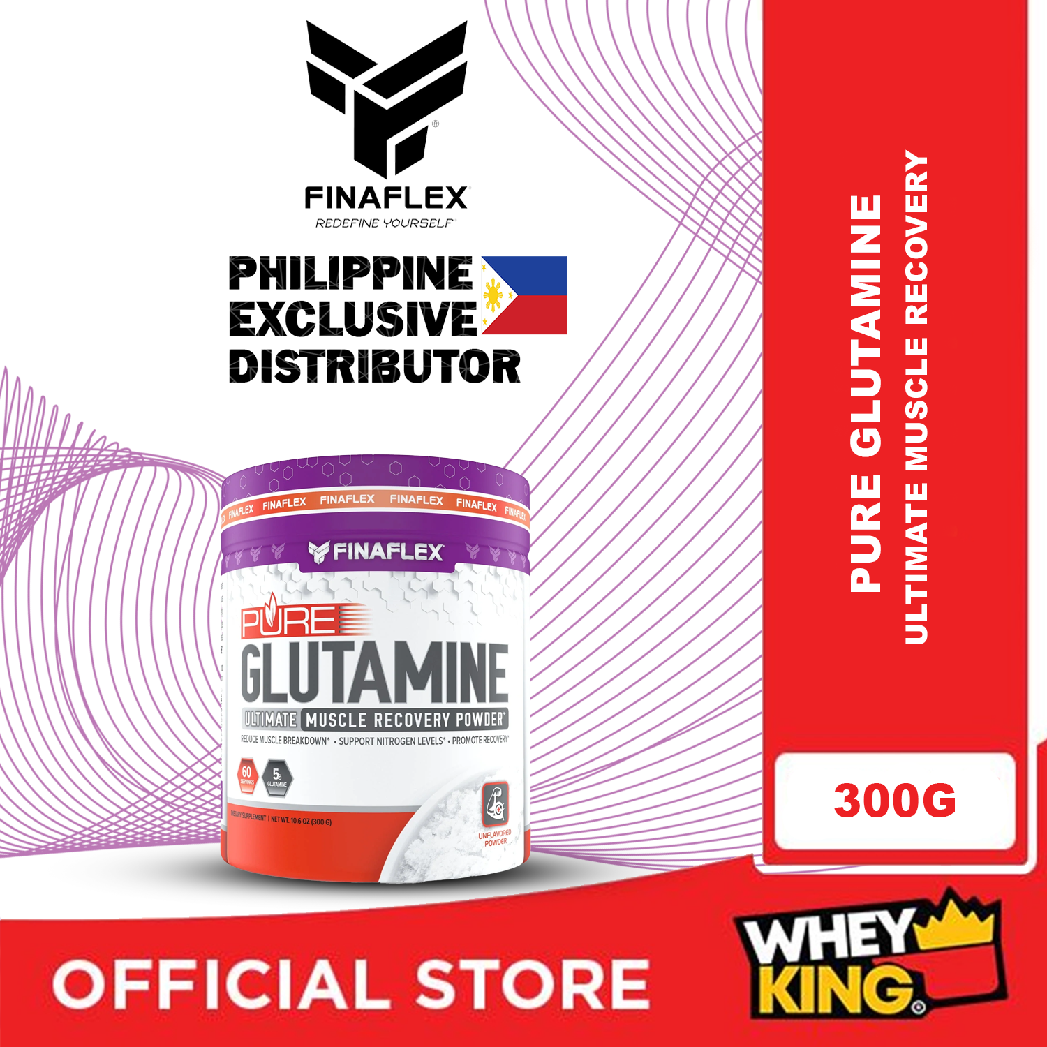 Finaflex Pure Glutamine - 60 Servings
