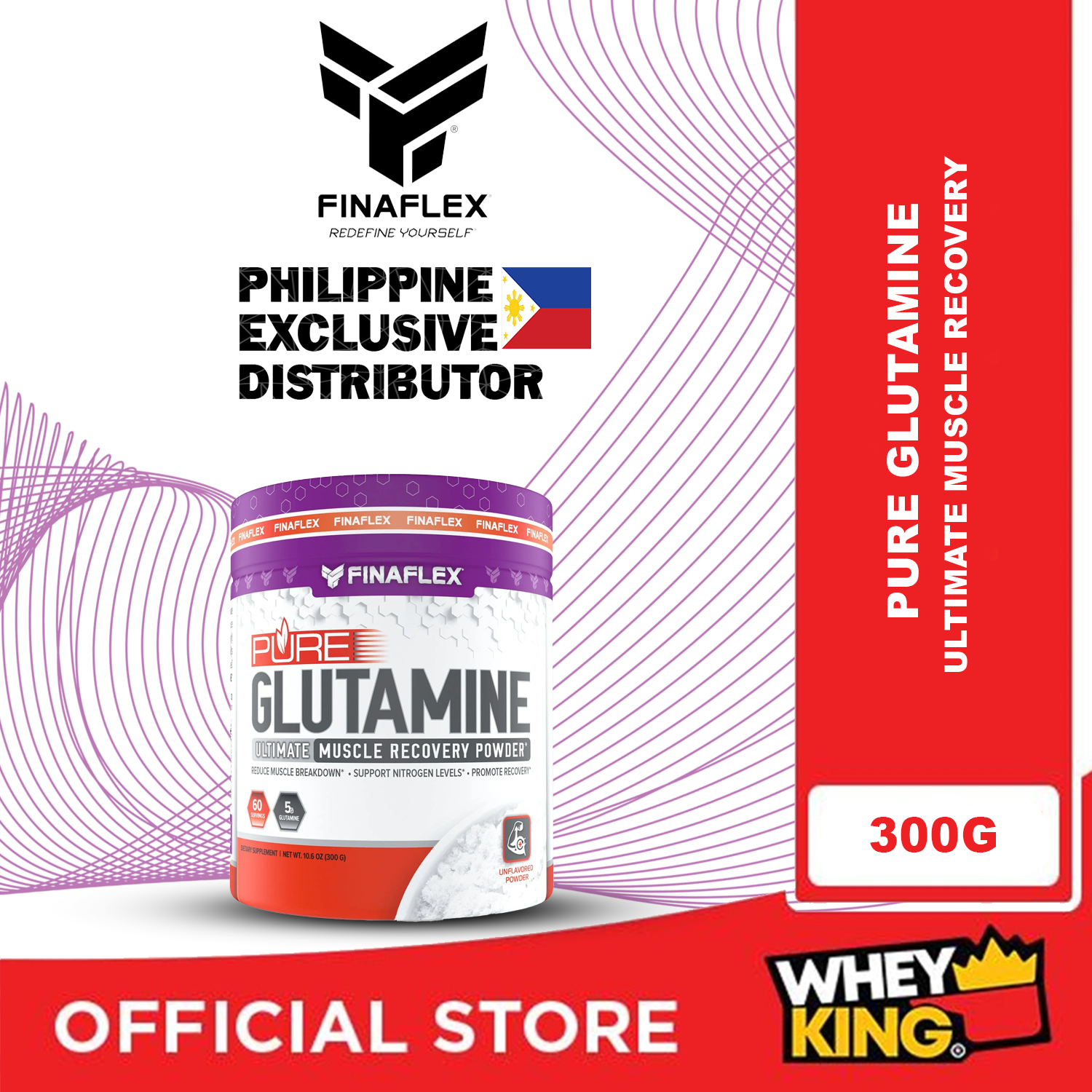 Clearance December Expiration Date Finaflex Pure Glutamine - 60 Servings