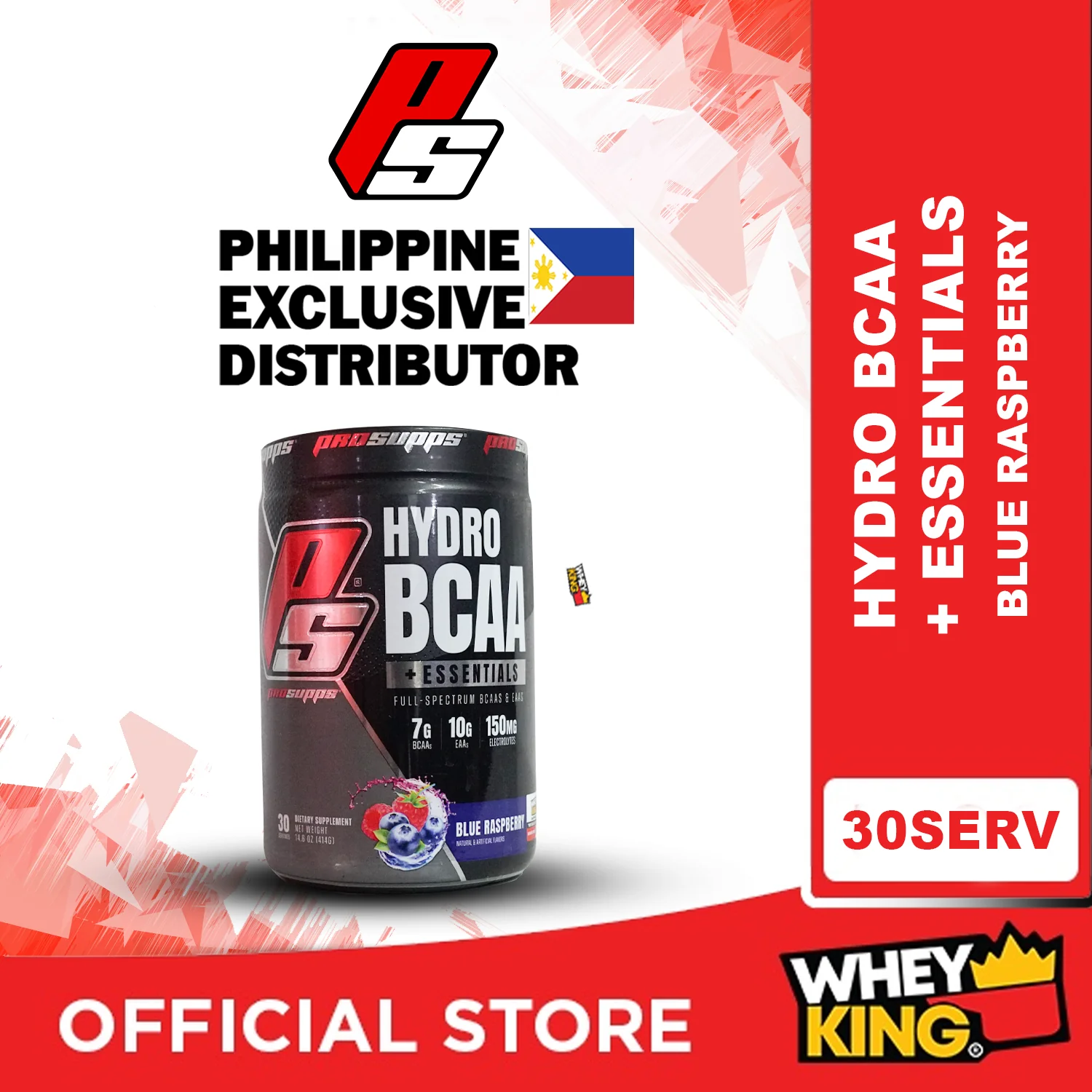 Prosupps PS Hydro BCAA+Essentials 30 servings