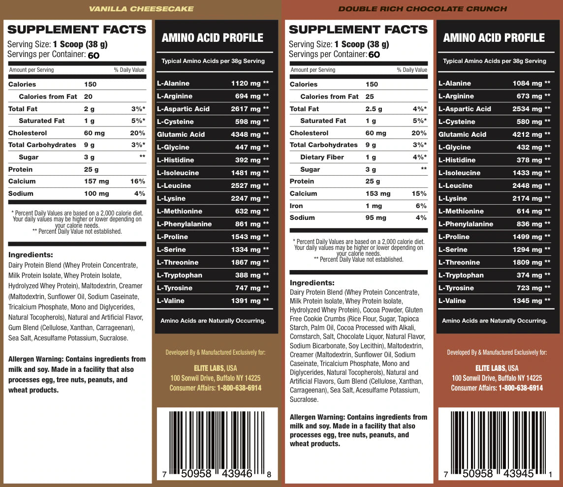 Elitelabs USA Protein Best Tasting Whey 5lbs