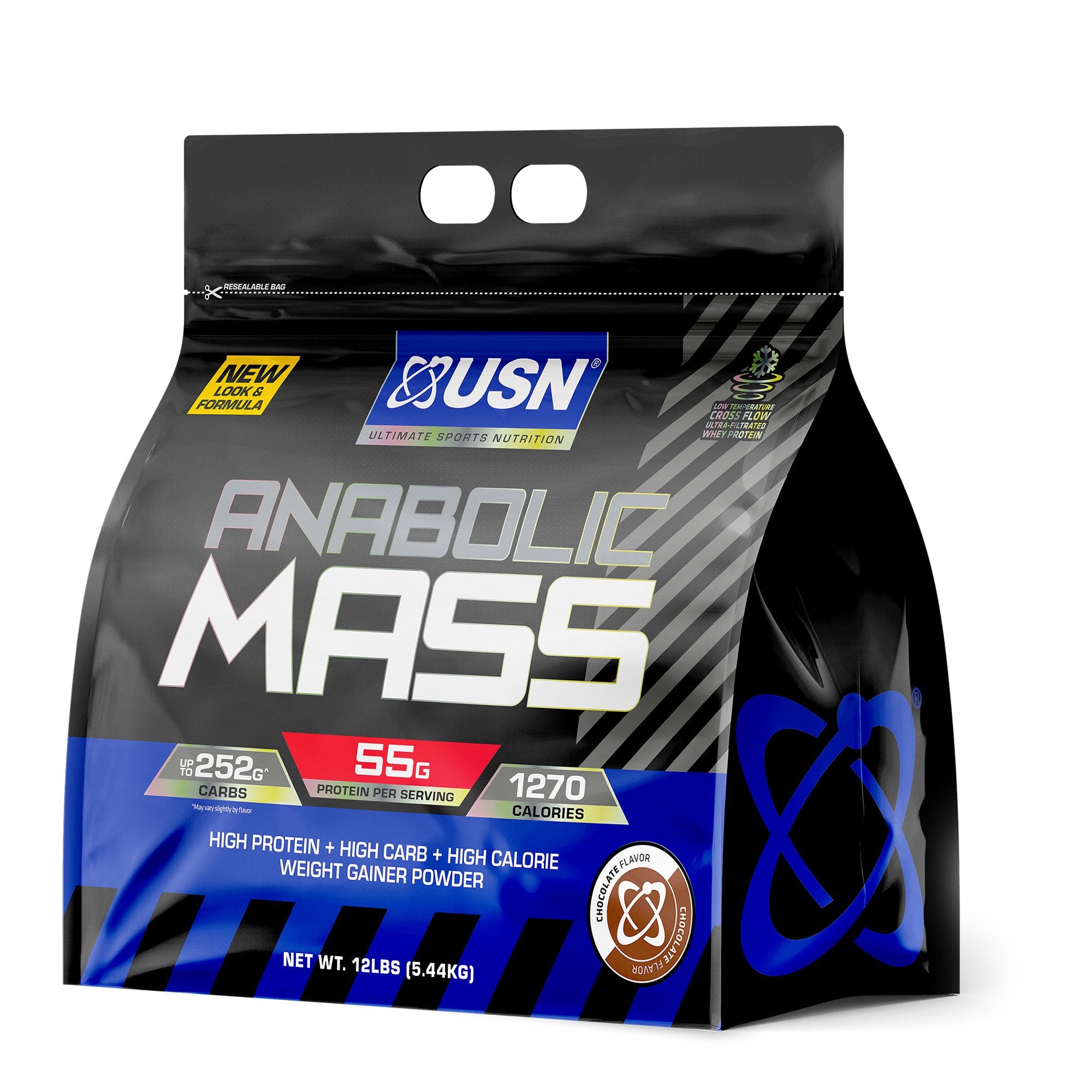 USN Anabolic Mass 12lbs - Ultimate impact weight gainer