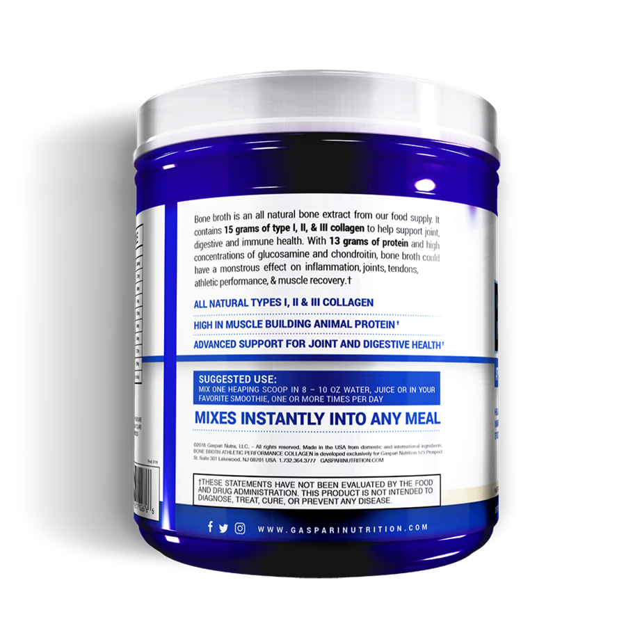 Collagen Bone Broth Athletic By GASPARI